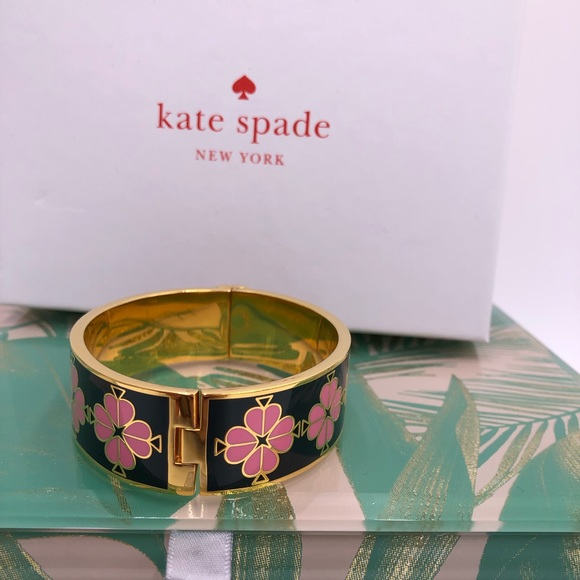 Kate spade floral enamel bangle bracelet - Picture 3 of 8
